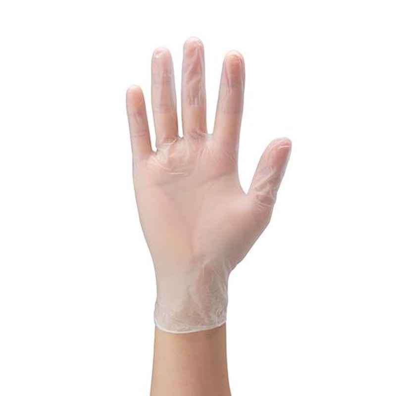 エスコ EA354GA-7D[M]手袋(塩化ビニール・パウダー無/100枚) 1個（ご注文単位1個）【直送品】