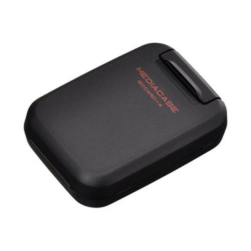 エスコ EA759Z-7BA SDカードケース(4枚/黒) 1個（ご注文単位1個）【直送品】