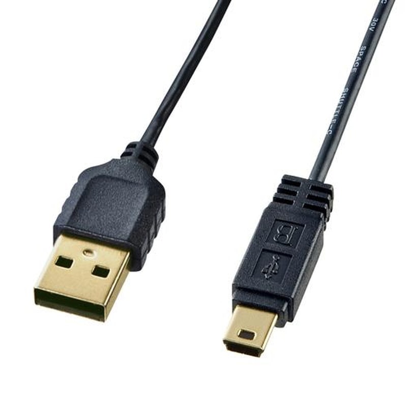 エスコ EA764AJ-182A 1.0mミニUSBケーブル(A-ミニB5pin/2.0対応) 1個（ご注文単位1個）【直送品】