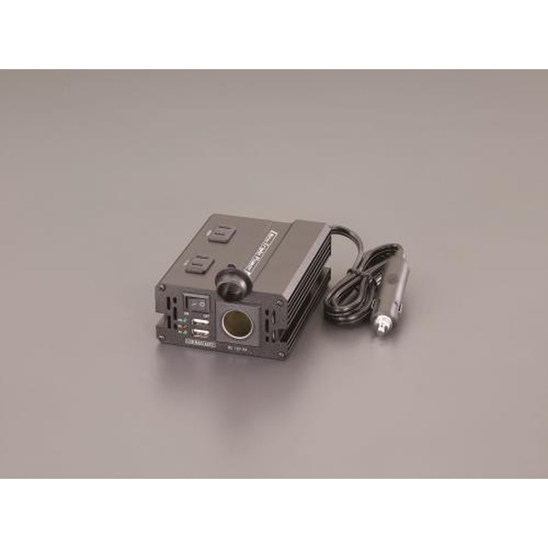 エスコ EA812JA-8A DC24V→AC100V/150W3WAYインバーター 1個(ご注文単位1個)【直送品】