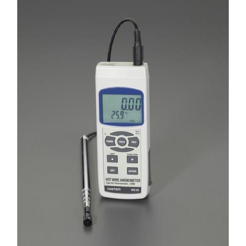 エスコ EA743AD-4 デジタル風速・風温計 1個（ご注文単位1個）【直送品】