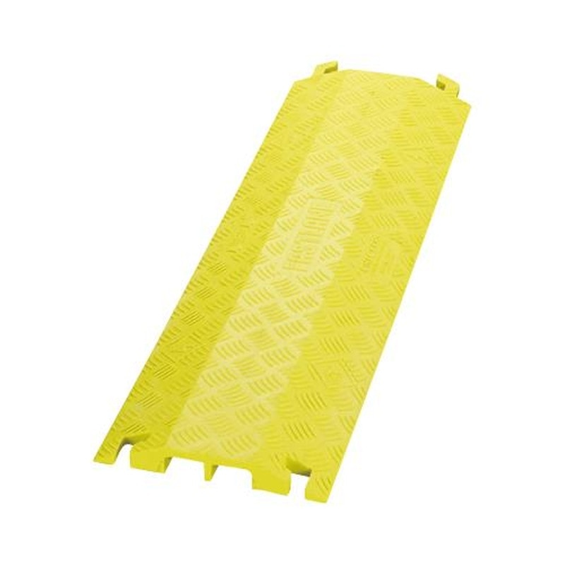 エスコ EA983PF-7 914x273x38.1mmケーブルプロテクター(2溝/イエロー) 1個(ご注文単位1個)【直送品】