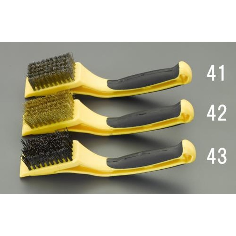 エスコ EA109E-42 31x50mm/185mm/ハンドブラシ(真鍮製) 1個（ご注文単位1個）【直送品】