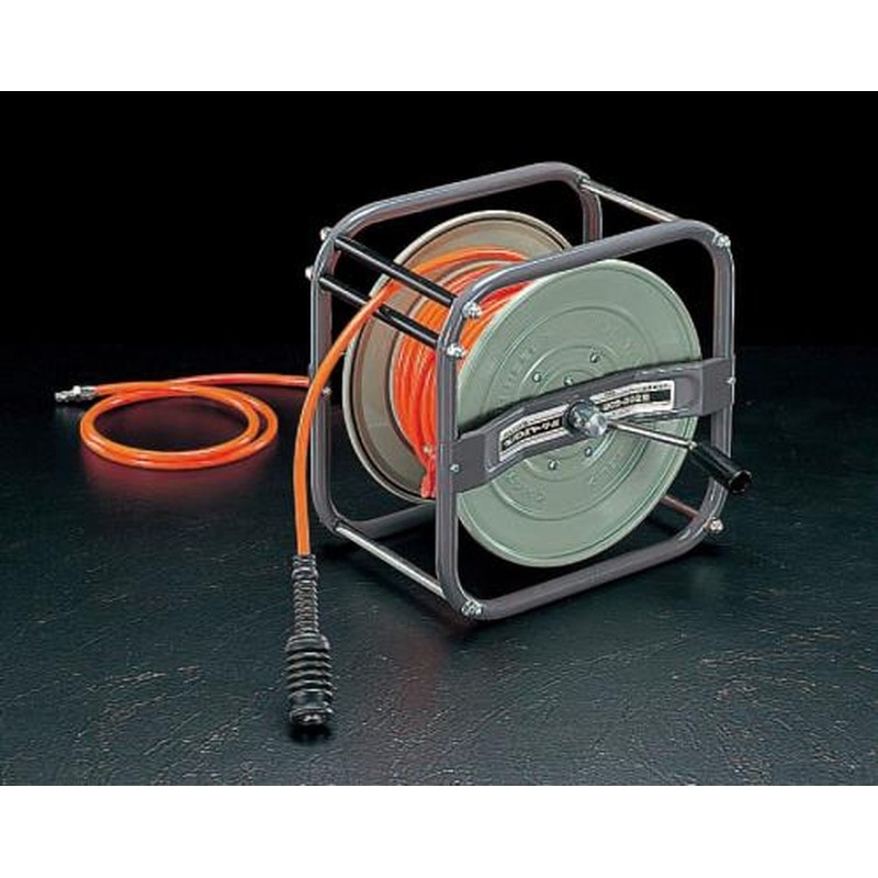 エスコ EA124B-6 10㎜x48mエアーホースリール(ウレタン製) 1個（ご注文単位1個）【直送品】