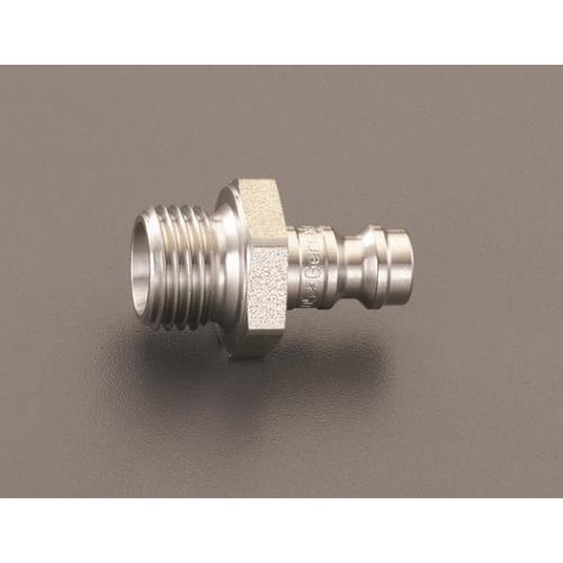 エスコ EA140GK-1 G1/8”雄ねじカップリング(ステンレス製) 1個（ご注文単位1個）【直送品】