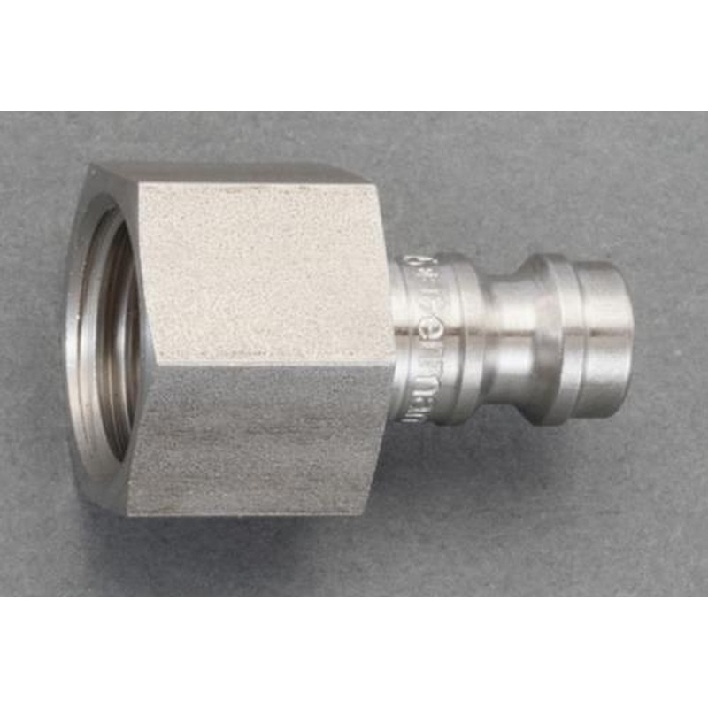 エスコ EA140GK-102 G1/4”雌ねじカップリング(ステンレス製) 1個（ご注文単位1個）【直送品】
