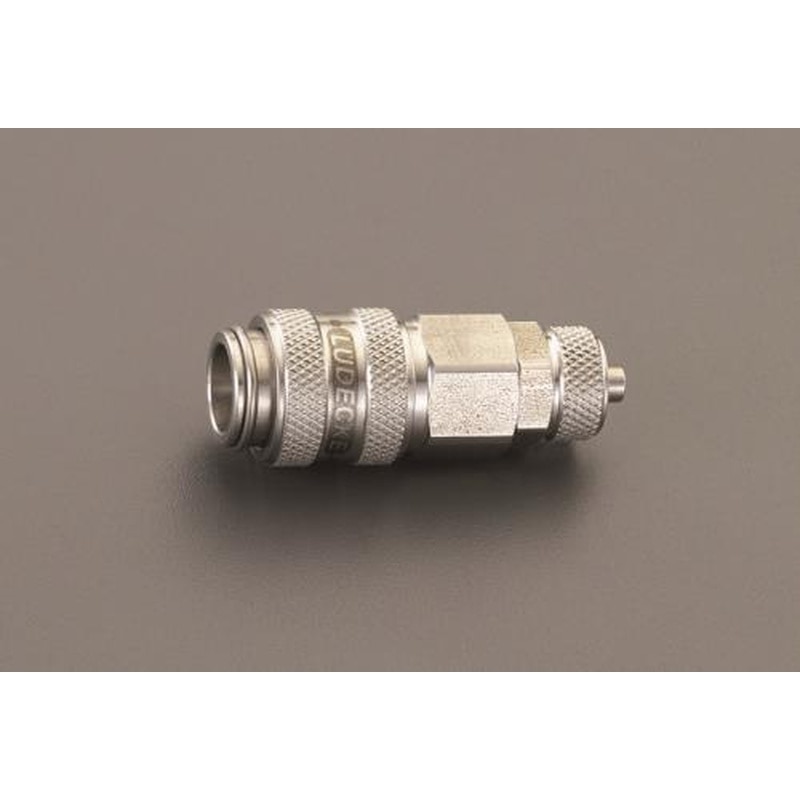 エスコ EA140GL-308 6x8mmウレタンホースカップリング(ステンレス製) 1個（ご注文単位1個）【直送品】