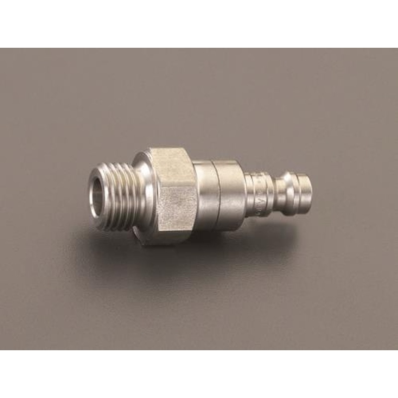 エスコ EA140GM-1 G1/8”雄ねじプラグ(ステンレス製) 1個（ご注文単位1個）【直送品】