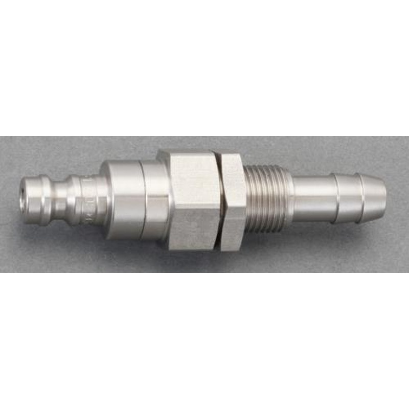 エスコ EA140GM-506 6mmウレタンホース用プラグ(隔壁/ステンレス製) 1個（ご注文単位1個）【直送品】