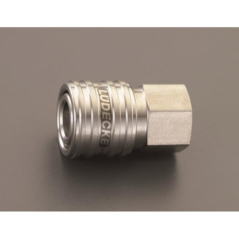エスコ EA140GT-103 G3/8”雌ねじカップリング(ステンレス製/ワンプッシュ) 1個（ご注文単位1個）【直送品】
