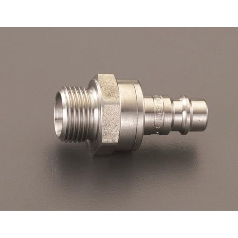 エスコ EA140GV-3 G3/8”雄ねじプラグ(ステンレス製) 1個(ご注文単位1個)【直送品】