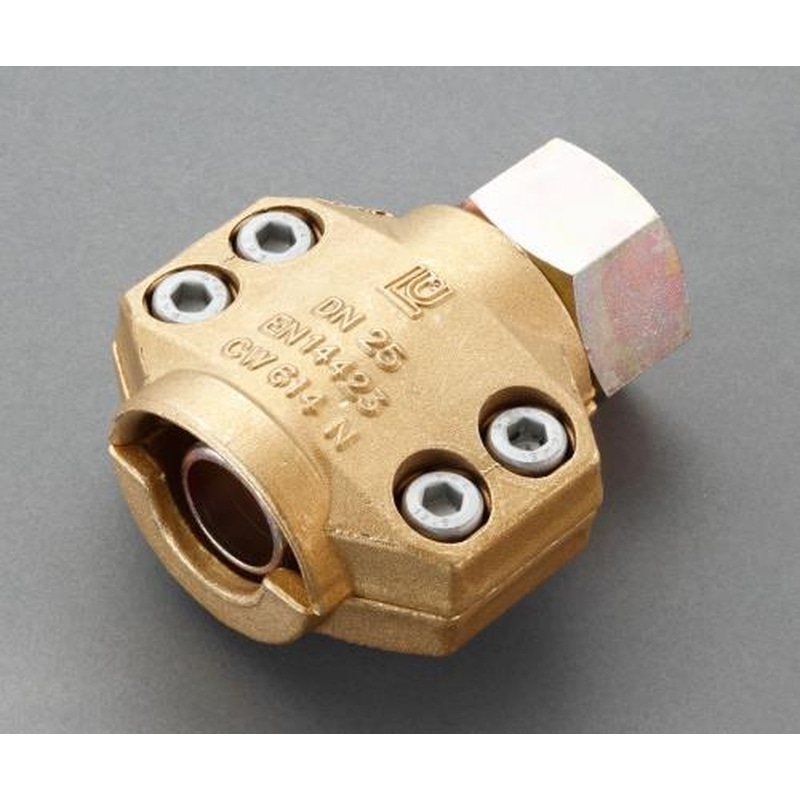 エスコ EA141BM-6 19mm用雌ねじセーフティーホースクランプ(スチーム・温水用) 1個（ご注文単位1個）【直送品】