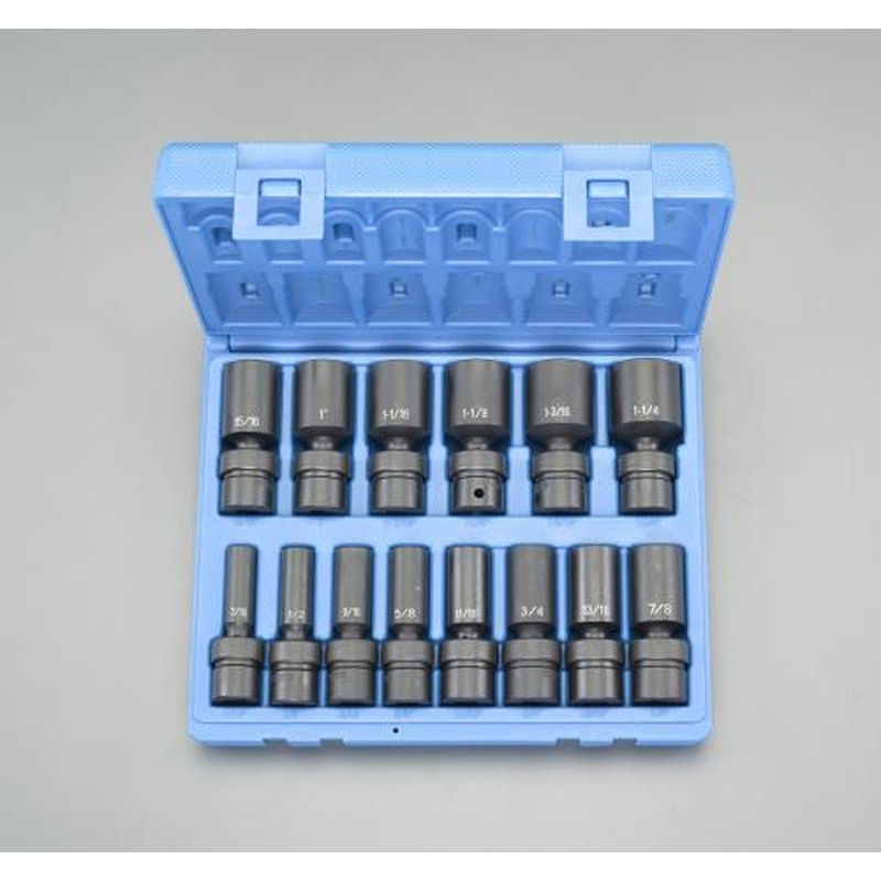 エスコ EA164DV-62 1/2”DRインパクトユニバーサルディープソケットセット 1個（ご注文単位1個）【直送品】