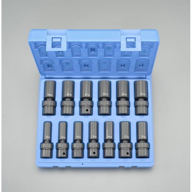 エスコ EA164DV-67 1/2”DRインパクトユニバーサルディープソケットセット 1個（ご注文単位1個）【直送品】