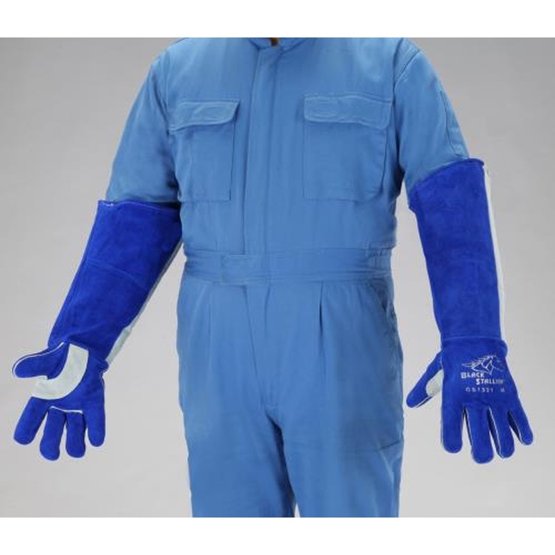 エスコ EA353AT-102[L]溶接用ロング革手袋(牛革) 1個（ご注文単位1個）【直送品】