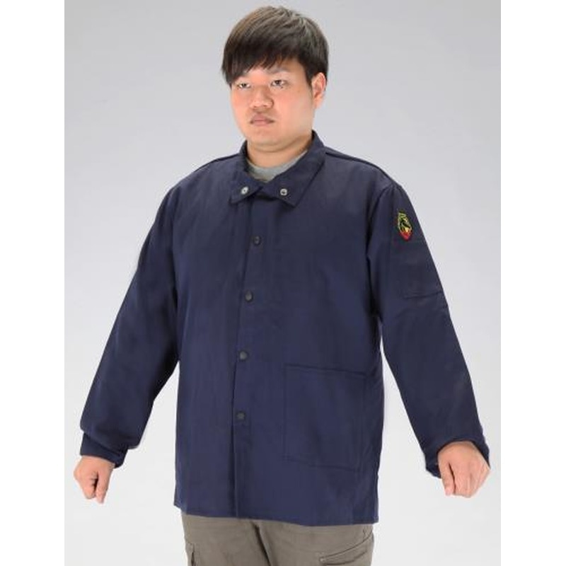 エスコ EA370AG-3[XL]難燃ジャケット(ネイビー) 1個（ご注文単位1個）【直送品】