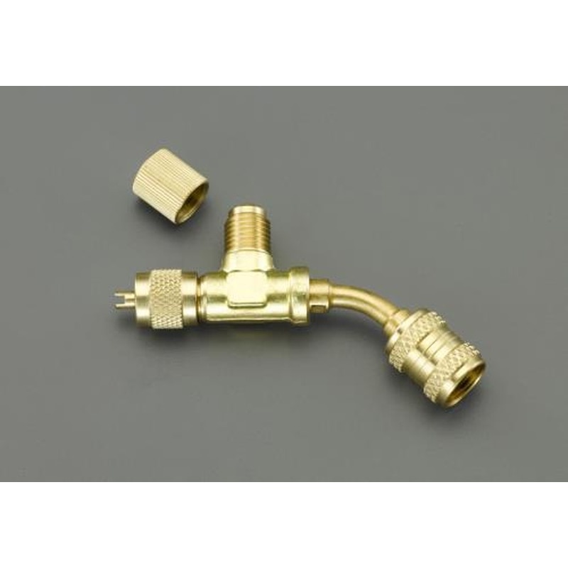 エスコ EA402TJ F1/4”xF1/4”xF5/16”アクセスバルブ 1個（ご注文単位1個）【直送品】