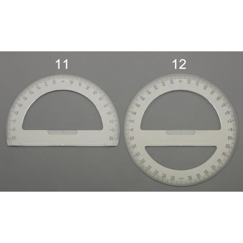 エスコ EA720YL-12 15cm分度器(全円) 1個（ご注文単位1個）【直送品】