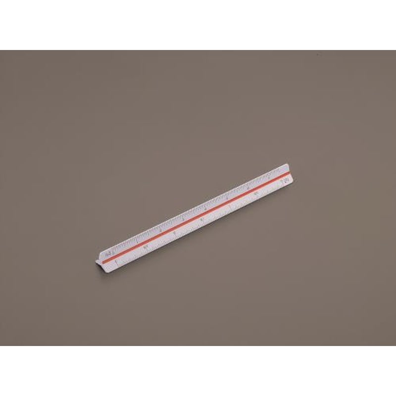 エスコ EA736B-32 30cm三角スケール［建築士用] 1個（ご注文単位1個）【直送品】