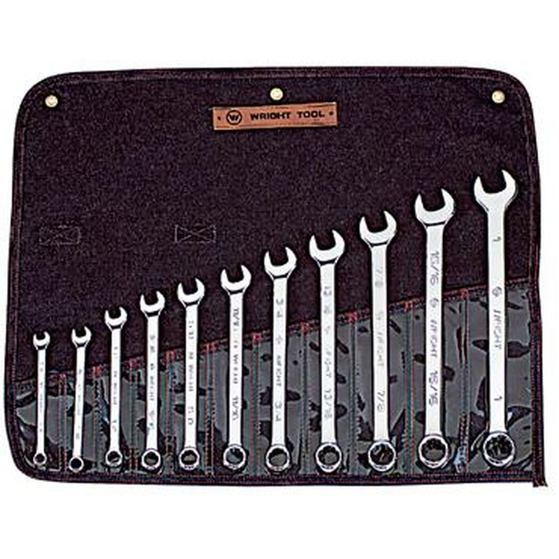 エスコ EA614BG-111 11本組/3/8”-1”片目片口スパナセット 1個（ご注文単位1個）【直送品】