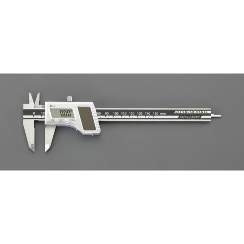 エスコ EA725DC-150 150mmデジタルノギス(ソーラーパネル付) 1個（ご注文単位1個）【直送品】
