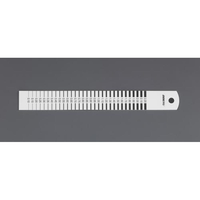 エスコ EA725VA-11 0.1-2.2mmクラックスケール(両面印字) 1個（ご注文単位1個）【直送品】