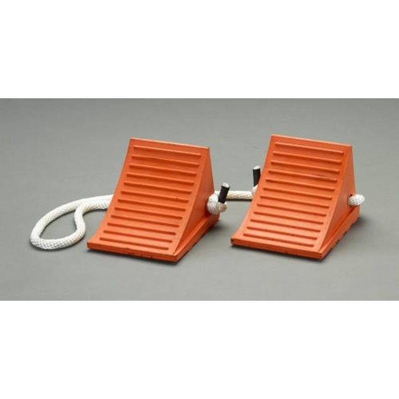 エスコ EA984SF-6 200x178x150mmホイールチョーク(ウレタン製/2個組) 1個（ご注文単位1個）【直送品】