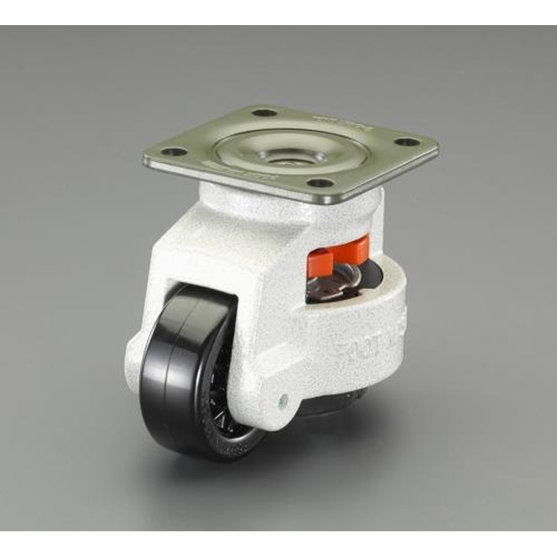 エスコ EA986TL-1 75mmレベリングキャスター(ブレーキ付・自在) 1個（ご注文単位1個）【直送品】