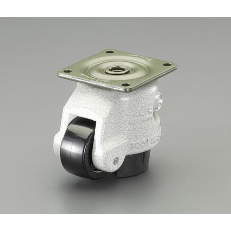エスコ EA986TL-21 50mmレベリングキャスター(ブレーキ付・自在) 1個（ご注文単位1個）【直送品】