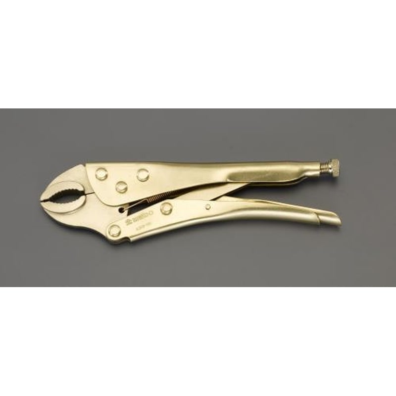 エスコ EA643GF-21 225mmロッキングプライヤー(ノンスパーキング) 1個（ご注文単位1個）【直送品】