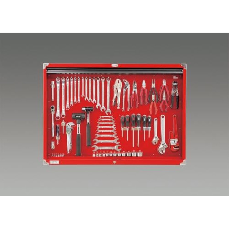 エスコ EA612SC-60[73個組]工具セット(シャッター付) 1個（ご注文単位1個）【直送品】