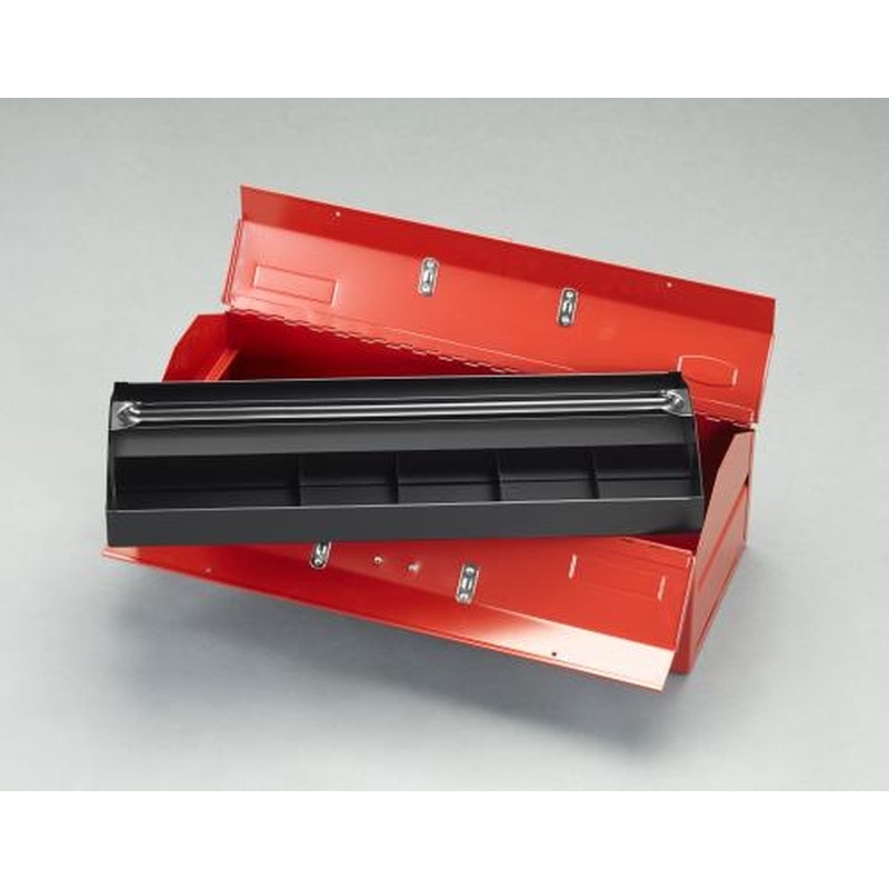 エスコ EA504AE-7 520x224x200mm工具箱(スチール製) 1個(ご注文単位1個)【直送品】