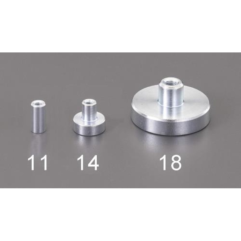 エスコ EA781EE-17 φ25.0x7.0mm/M4x0.7/200N強力マグネット 1個（ご注文単位1個）【直送品】