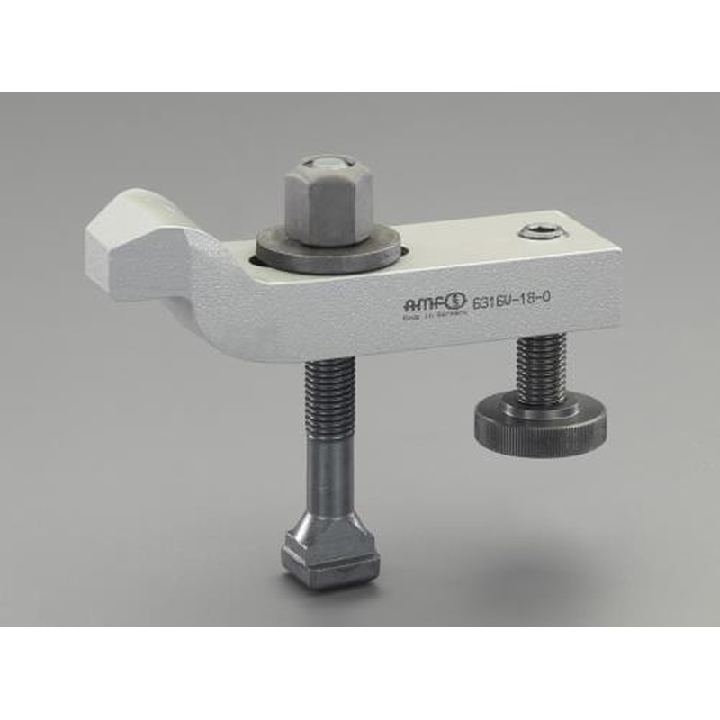 エスコ EA637BE-18 M16/160mmサポートスクリュー付クランククランプ 1個（ご注文単位1個）【直送品】