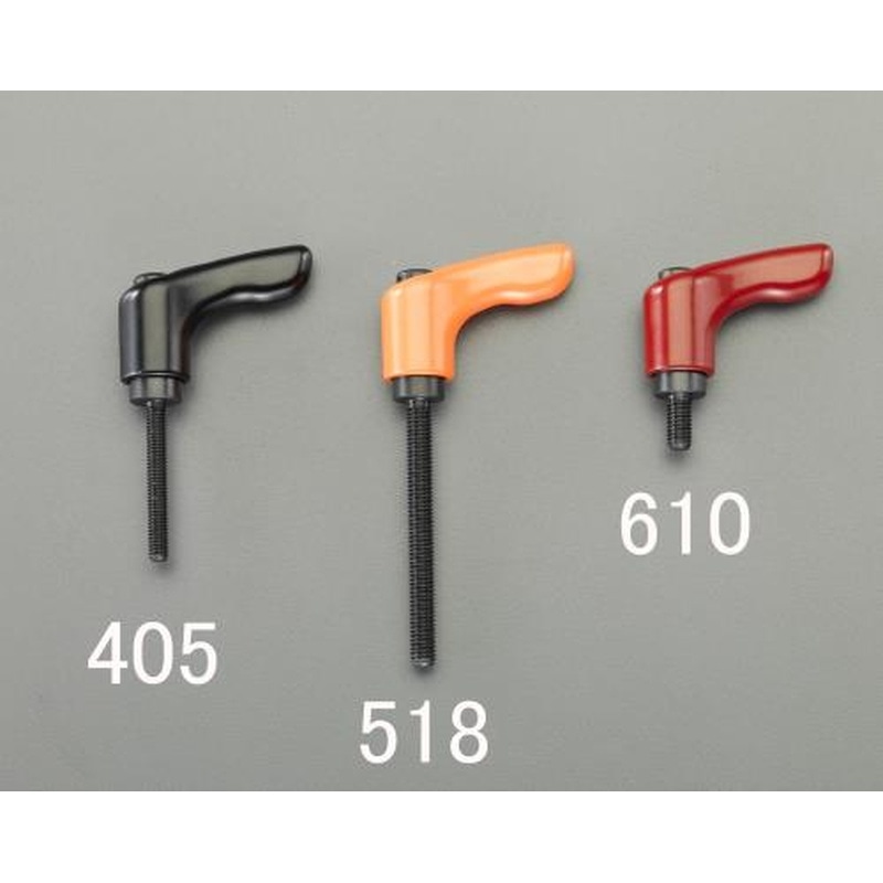 エスコ EA948CB-604 M4x25mm雄ねじミニクランプレバー(レッド) 1個（ご注文単位1個）【直送品】