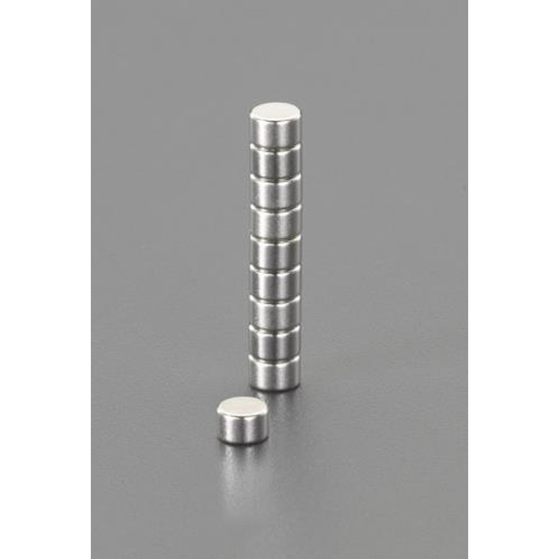 エスコ EA781EK-23 φ5x5mm超強力マグネット(10個) 1個（ご注文単位1個）【直送品】