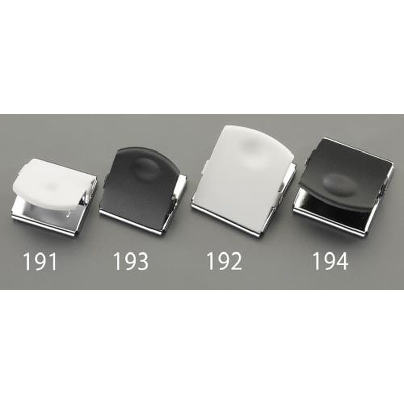 エスコ EA762FG-191 40x40mmマグネットクリップ(白) 1個（ご注文単位1個）【直送品】