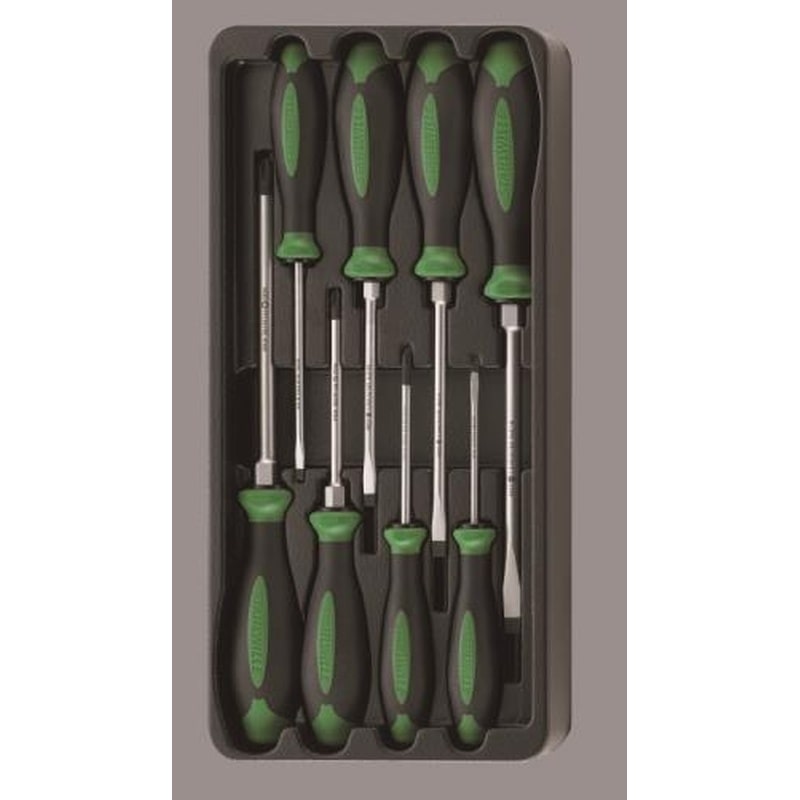 エスコ EA612TK-15 8本組［＋-]ドライバーセット 1個（ご注文単位1個）【直送品】