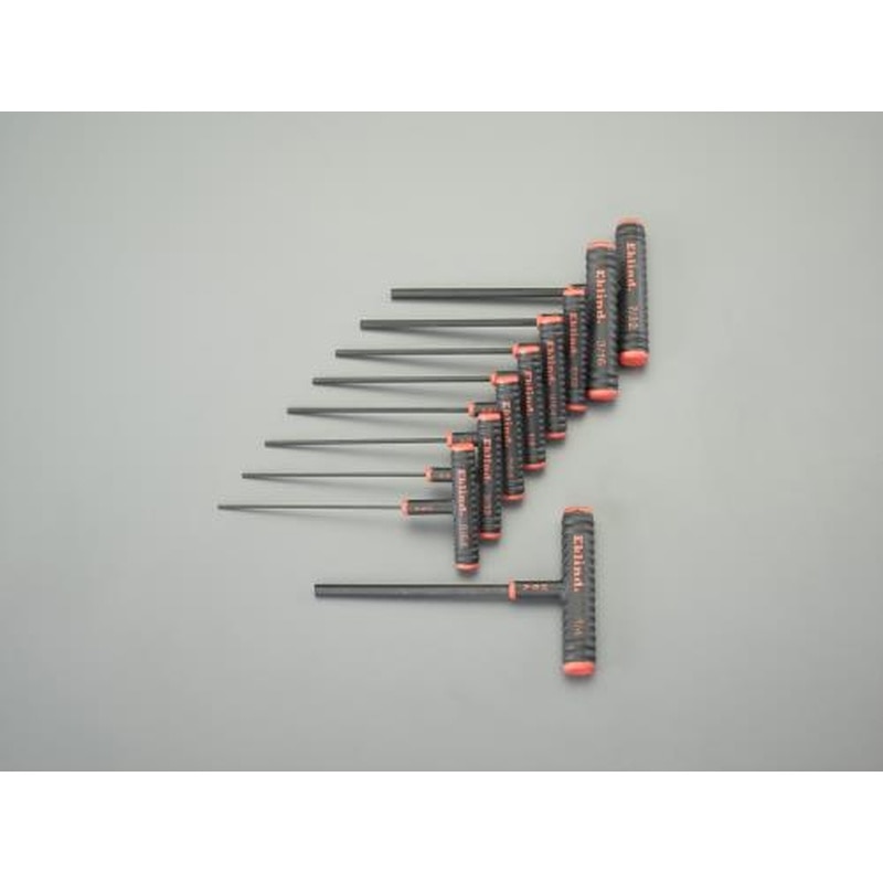 エスコ EA573BN 5/64”-1/4”/9本組［Hexagon]T型レンチ 1個（ご注文単位1個）【直送品】