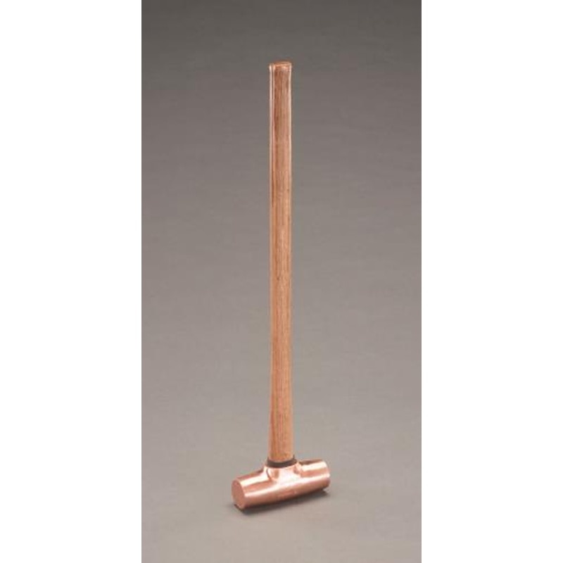 エスコ EA643DA-107 4500g/800mmハンマー(ノンスパーキング・銅製) 1個（ご注文単位1個）【直送品】