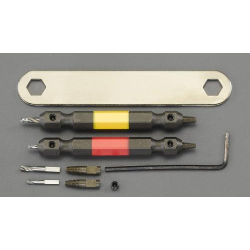 エスコ EA584AB-27 M2.5-M5ドリル付エキストラクターセット 1個（ご注文単位1個）【直送品】