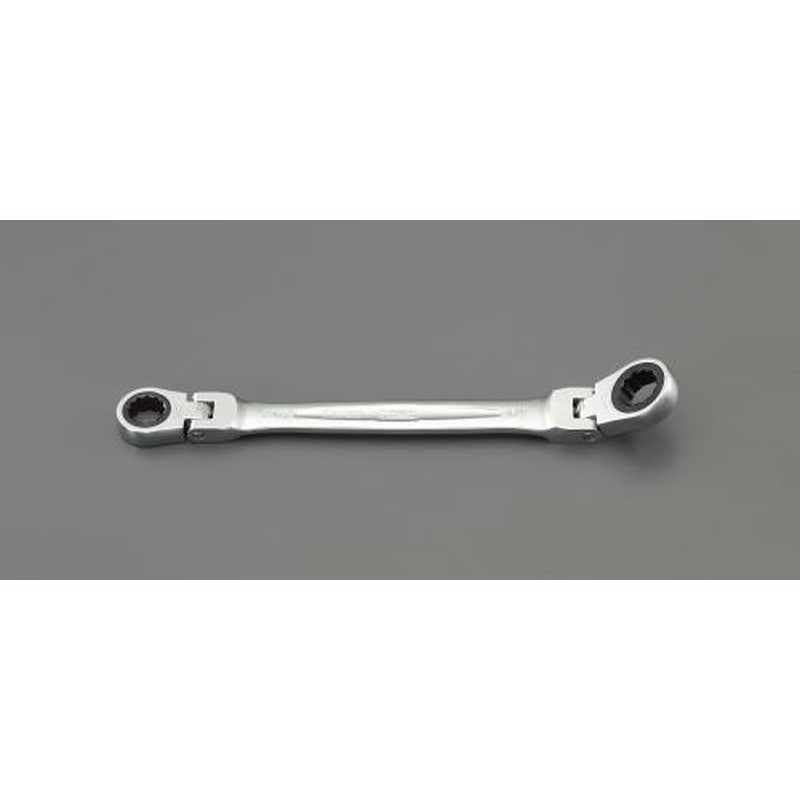 エスコ EA614HS-44 11/16”x3/4”ラチェットめがね(首振型) 1個（ご注文単位1個）【直送品】