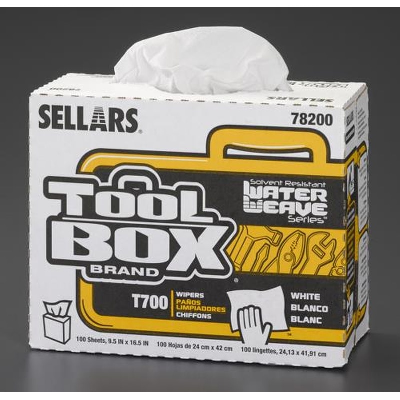 エスコ EA929AC-61 241x419mm工業用ワイパー(耐溶剤/特厚/100枚) 1個（ご注文単位1個）【直送品】