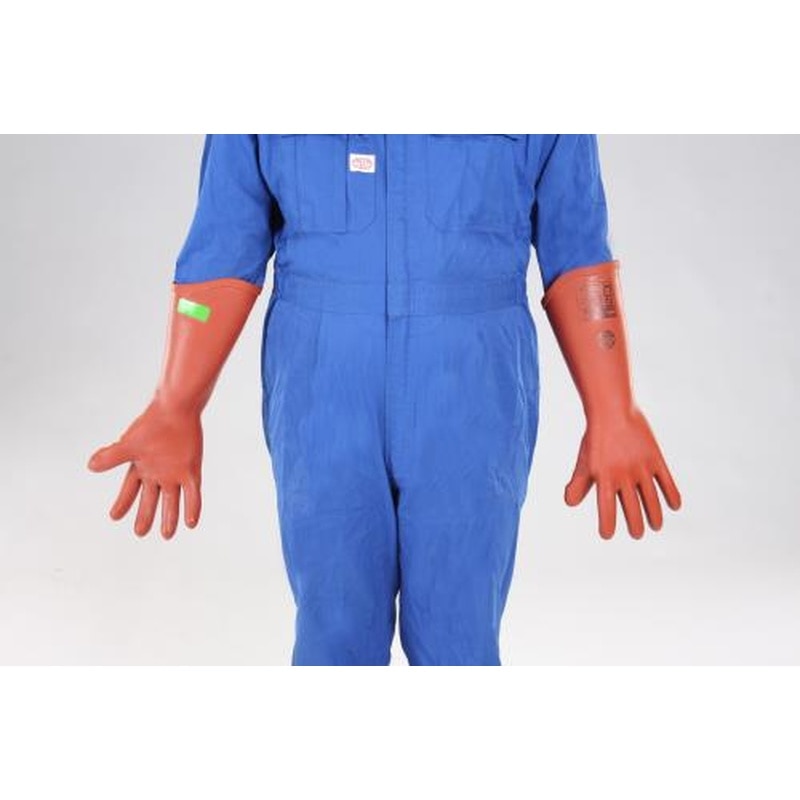 エスコ EA640ZE-21[L]高圧用絶縁手袋(耐候性/3500V) 1個（ご注文単位1個）【直送品】