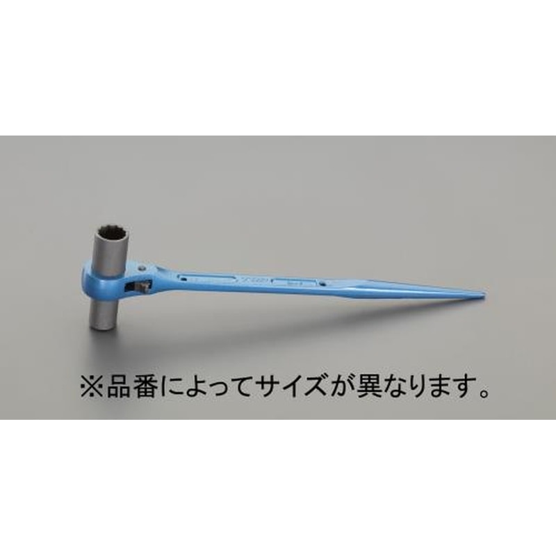 エスコ EA602AG-16 17x19mm/312mm両口ラチェットレンチ(ロング) 1個(ご注文単位1個)【直送品】