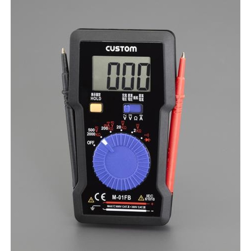 エスコ EA707BB-12 ポケットデジタルテスター 1個（ご注文単位1個）【直送品】