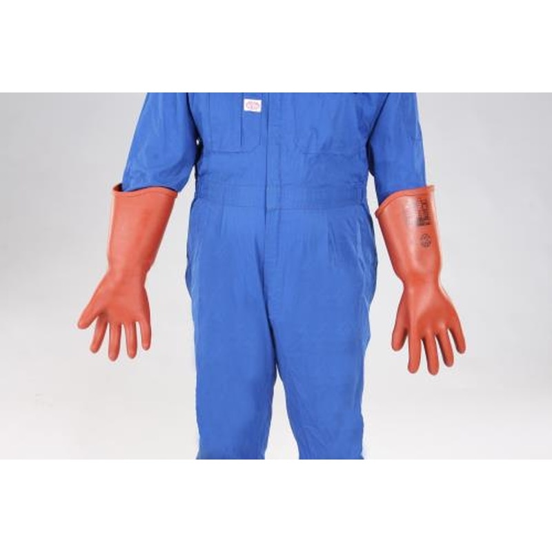 エスコ EA640ZE-3[M]高圧用絶縁手袋(胴太型/7000V) 1個（ご注文単位1個）【直送品】