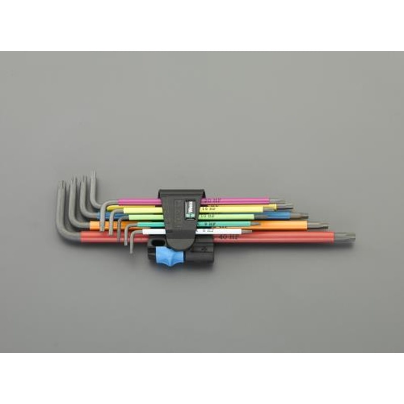 エスコ EA573TM-190 T8-T40［Torx]キーレンチ(ロング・ホールド付) 1個（ご注文単位1個）【直送品】