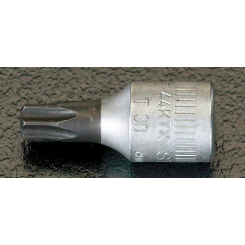 エスコ EA617XM-230 1/4”DR/T30［BoreTorx]ビットソケット(イジリ止付) 1個（ご注文単位1個）【直送品】