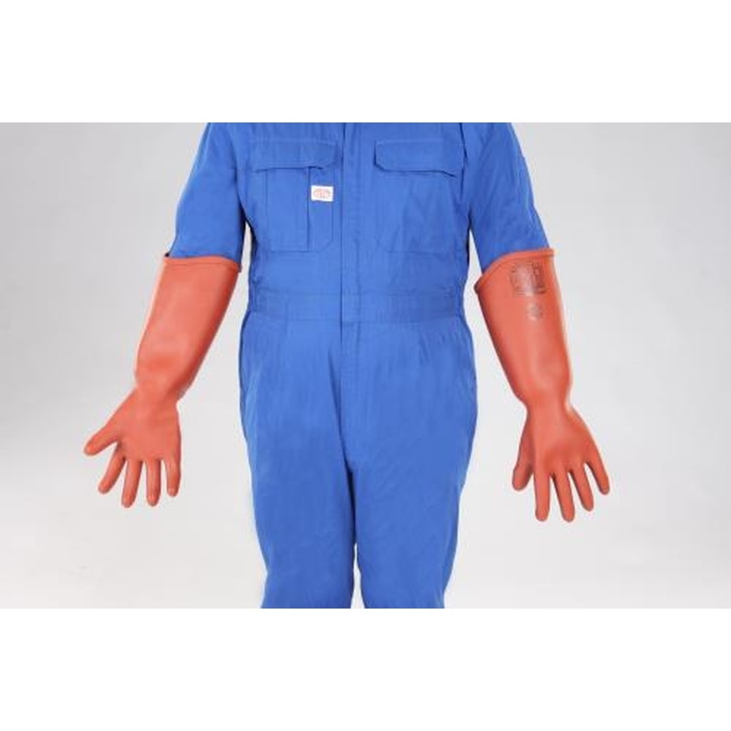 エスコ EA640ZE-8[L]高圧用絶縁手袋(胴太型/7000V) 1個（ご注文単位1個）【直送品】